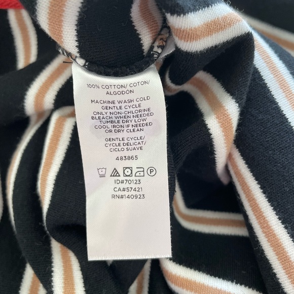 Lou & Grey Mini Striped Long Sleeve Cotton Sweater Dress - Picture 4 of 5